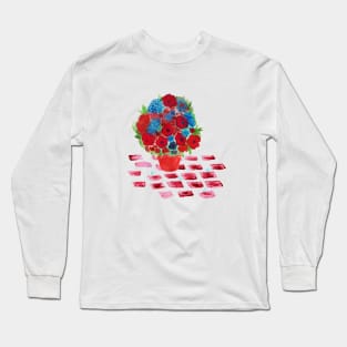 flowerpot garden patio wild flowers Long Sleeve T-Shirt